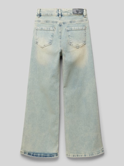 Blue Effect Wide leg jeans met labelpatch Lichtblauw - 3