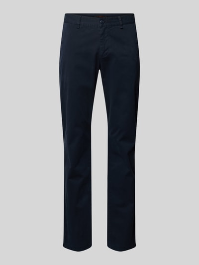 ALBERTO Stoffen broek met Franse steekzakken, model 'Lou' Marineblauw - 2