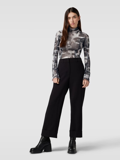 HUGO Longsleeve mit Stehkragen Modell 'Deuphoria' Weiss 1