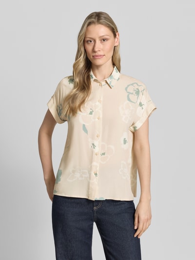 Jake*s Studio Woman Bluse aus Viskose mit fixiertem Ärmelaufschlag Ecru 4