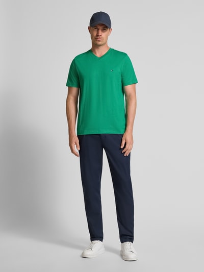 Tommy Hilfiger Tapered Fit Hose aus Baumwoll-Mix Blau 1
