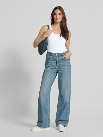 MOS MOSH Tanktop mit gerippten Abschlüssen Modell 'Casa' Weiss 1