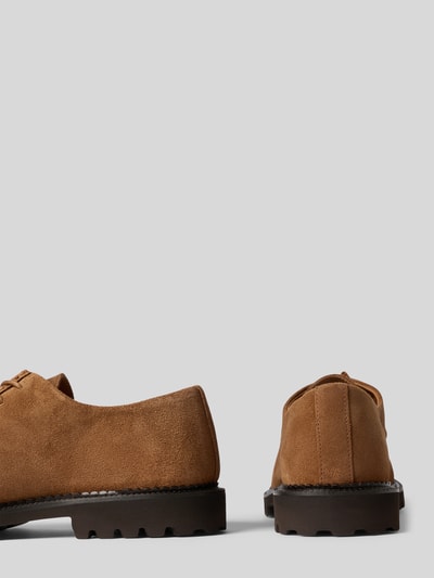 Selected Homme Schnürschuhe aus echtem Veloursleder Modell 'HECTOR' Cognac 2