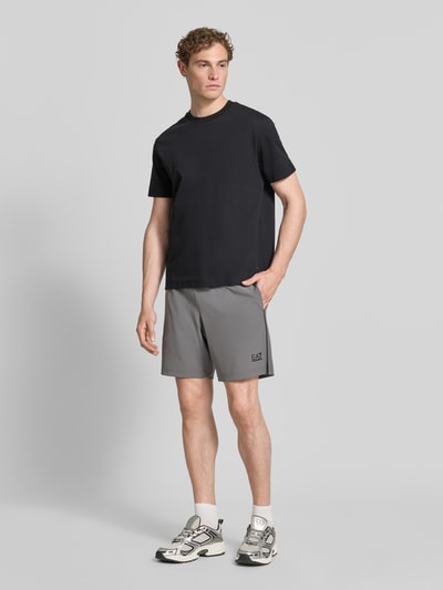 EA7 Emporio Armani Shorts mit Logo Mittelgrau 1