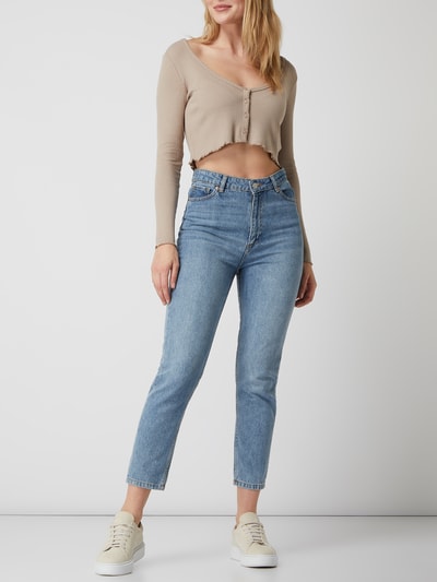 Review Cropped Shirt mit Rippenstruktur  Hazel 1