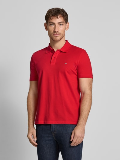 Christian Berg Men Poloshirt mit Label-Stitching Rot 4
