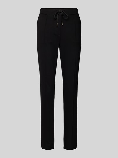 Fynch-Hatton Joggingbroek met elastische band en labeldetail Zwart - 2