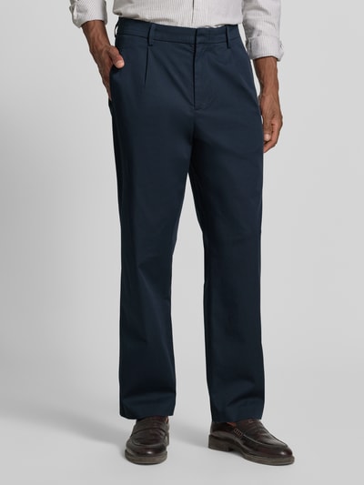 MCNEAL Loose Fit Bundfaltenhose mit Gesäßtaschen Marine 4