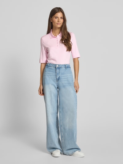 Christian Berg Woman Poloshirt met korte knoopsluiting Lichtroze - 1