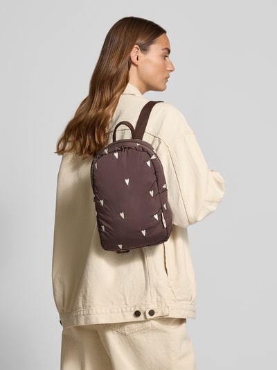 STUDIO NOOS Rucksack mit Tragehenkel Dunkelbraun 1