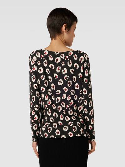 s.Oliver RED LABEL Shirt met lange mouwen en dierenprint Zwart - 5