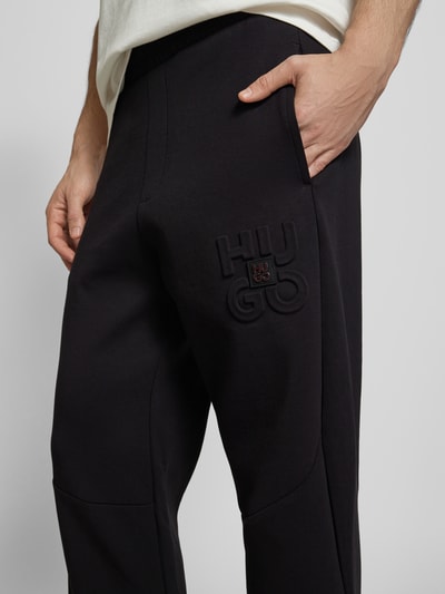 HUGO Sweatpants mit elastischem Bund Modell 'Debospant' Black 3