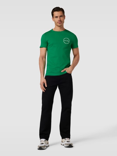 Tommy Hilfiger Slim Fit T-Shirt mit Rundhalsausschnitt Hellgruen 1