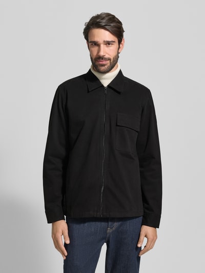 BOSS Orange Regular Fit Hemdjacke aus reiner Baumwolle Modell 'M_LORUM' Black 4