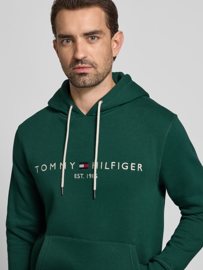 Tommy Hilfiger Oversized hoodie van katoenmix Flessengroen - 3