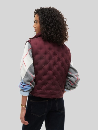 Tommy Hilfiger Bodywarmer met grafische binnenvoering Donkerrood - 5