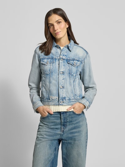 Polo Ralph Lauren Kurtka o kroju regular fit z imitacji denimu model ‘Classic’ Jasnoniebieski 4