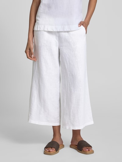 Christian Berg Woman Wide Leg Stoffhose mit Tunnelzug Weiss 4