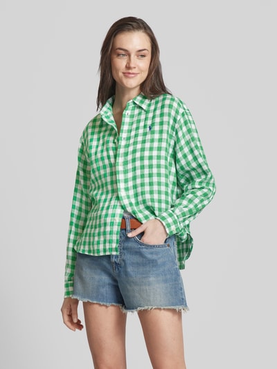 Polo Ralph Lauren Overhemdblouse met rasterruit Groen - 4