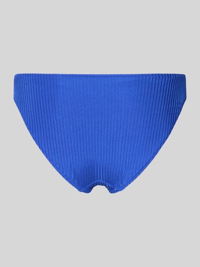 Produktfoto, Slim Fit Bikini-Hose mit siergarnering model 'Emly' van Marie Jo, elastische materiaalmix, structuurpatroon, helderblauw