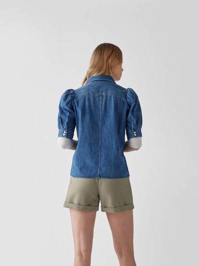 Frame Jeansbluse mit Umlegekragen Blau 5