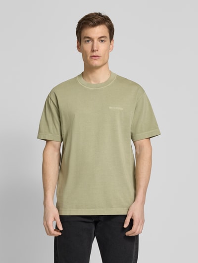 Marc O'Polo Regular fit T-shirt van katoen Mintgroen - 4