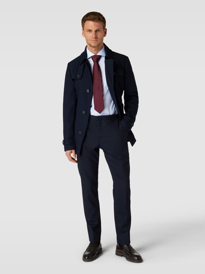 BOSS Slim Fit Business-Hemd Modell 'Hank' Bleu 1