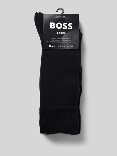 BOSS Socken mit Label-Print im 4er-Pack Black 3