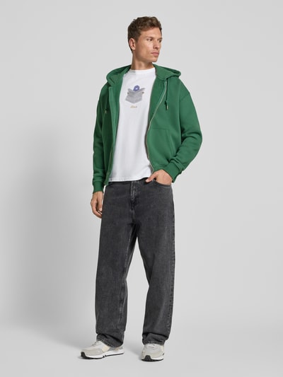 BLKVIS Sweatjack met capuchon Donkergroen - 1