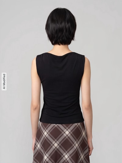 VERO MODA Top mit Schnallen-Applikation Black 5