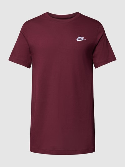 Nike T-Shirt mit Logo-Stitching Bordeaux 2