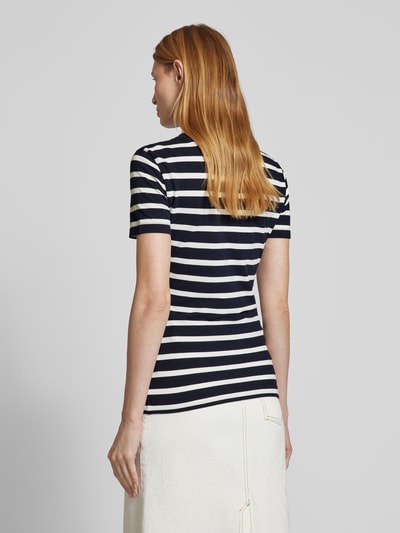 Gant T-Shirt mit Rundhalsausschnitt Marine 5