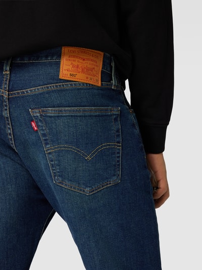 Levi's® Regular Fit Jeans mit Knopfleiste Modell 'BLOCK CRUSHER' Dunkelblau 3