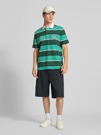 Tommy Jeans Regular Fit Poloshirt aus reiner Baumwolle Gruen 1