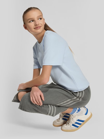 adidas Originals regular fit T-shirt met gestikt logo Bleu - 3