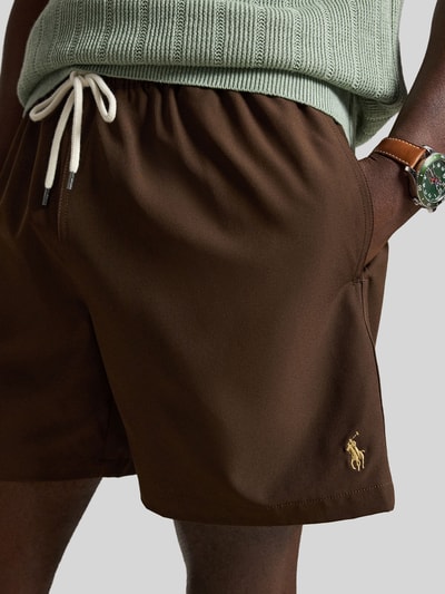 Polo Ralph Lauren Underwear Badehose mit Logo-Stitching Mittelbraun 3