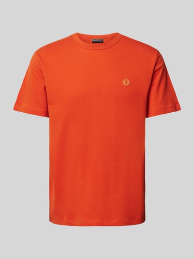 SAVE THE DUCK T-Shirt mit Logo-Patch Modell 'Bram' Orange 2