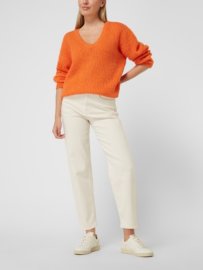 Neo Noir Pullover mit Alpaka-Anteil Modell 'Cofo' Orange 1