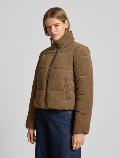 Only Boxy Fit Steppjacke aus Cord Modell 'NEWDOLLY' Taupe 4