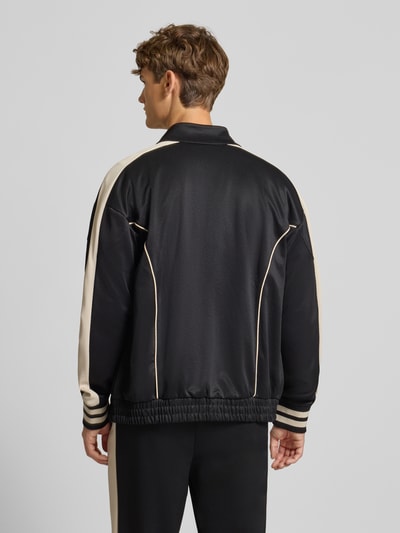 Pegador Oversized Sweatjacke mit Logo-Stitching Modell 'Weldon' Black 5