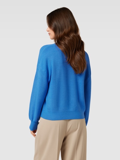MSCH Copenhagen Sweter z dzianiny ze stójką model ‘Magnea Rachelle’ Niebieski 5