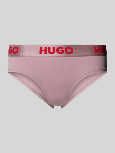 HUGO Slip mit elastischem Label-Bund Mauve 1