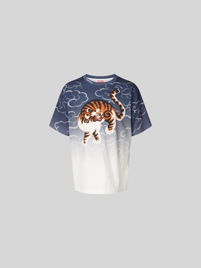 Kenzo T-Shirt mit Motiv-Print Blau 2