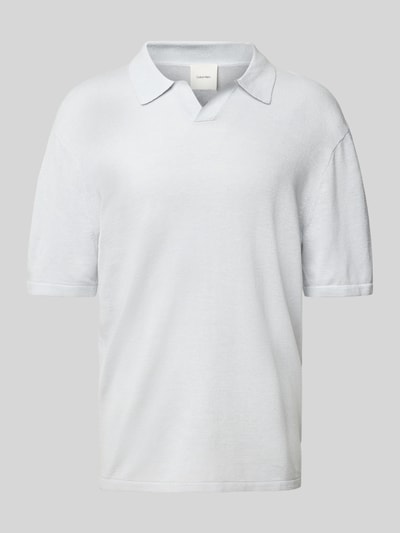 CK Calvin Klein Poloshirt met V-hals Lichtblauw - 2