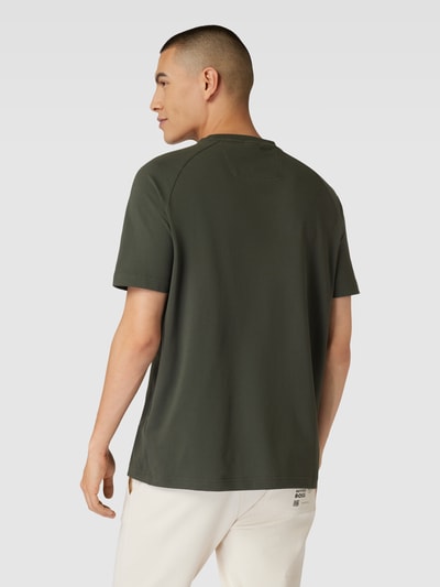 BOSS Green T-shirt met labelprint Olijfgroen - 5