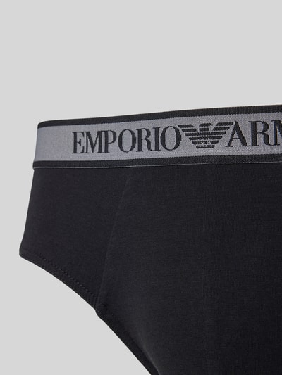 Emporio Armani Slip mit Label-Bund im 3er-Pack Black 2