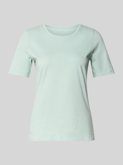 Productfoto, lichtgroen T-Shirt met ronde hals van Christian Berg Woman, 100% katoen, regular fit, halve mouw, ruglengte maat S 60 cm