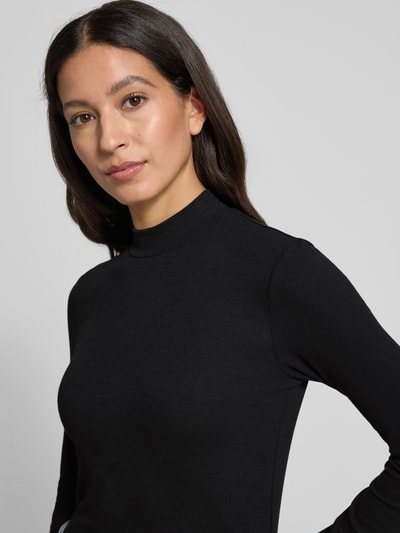 Marc O'Polo Regular fit shirt met lange mouwen van katoenmix Zwart - 3