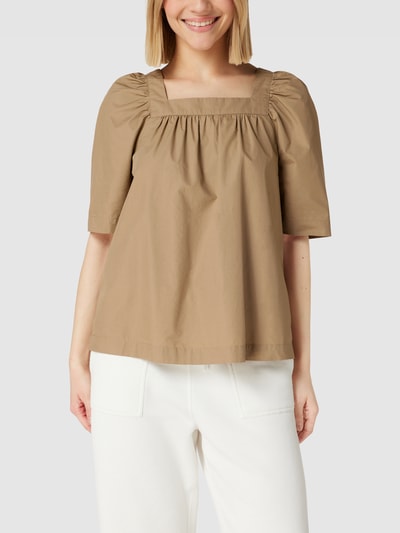 Marc O'Polo Blusenshirt mit Karree-Ausschnitt Schlamm 4