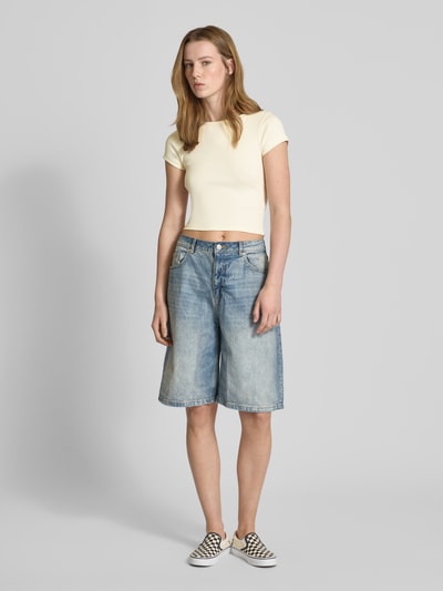 Review T-Shirt mit Rundhalsausschnitt Offwhite 1